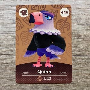 Genuine Animal Crossing Amiibo card Quinn